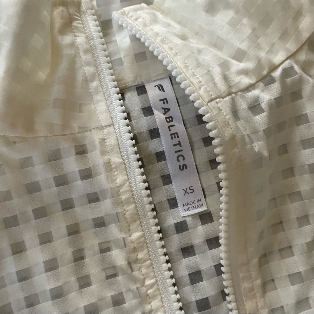 Fabletics Cleo Lightweight White Jacket - image 7